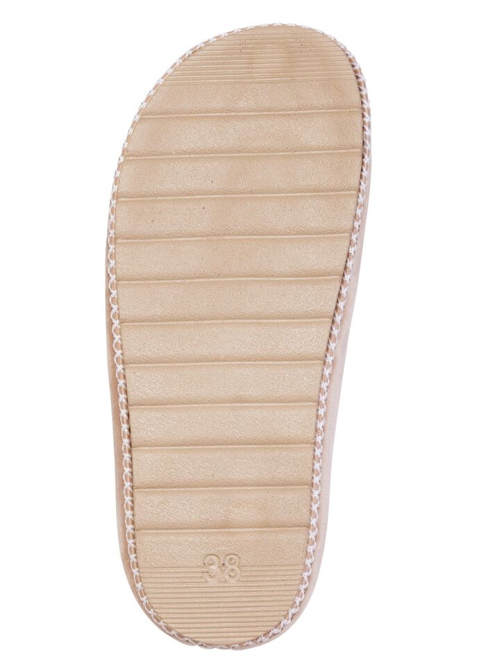 Laurina, klassieke damespantoffels, breedte G, met patroonrand 