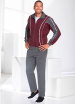 Vrijetijdspak met elastische mouwboorden 