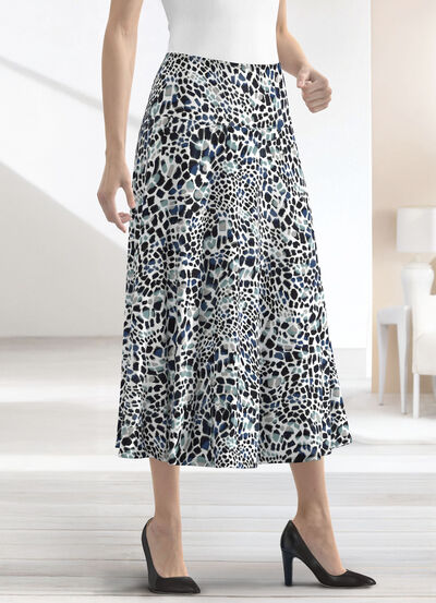 Rok met schitterende kleurenprint 