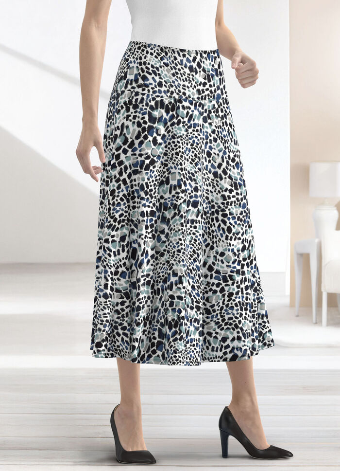 Rok met schitterende kleurenprint 