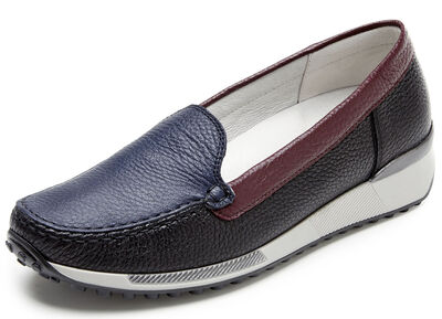 Waldläufer mocassinpantoffels van elegant, zacht hertennappaleer 