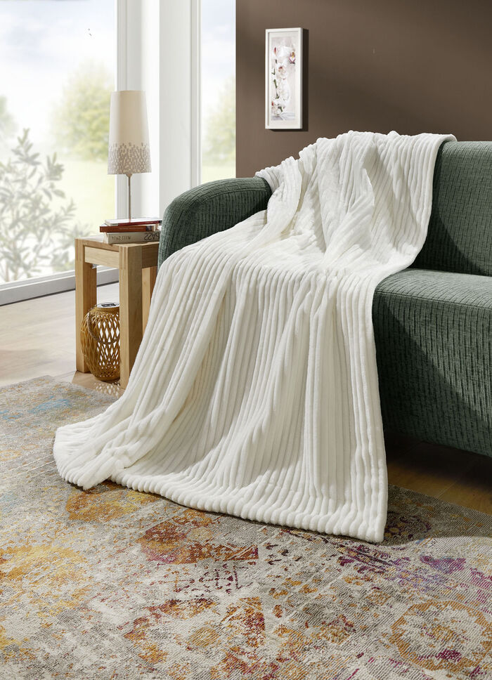 Woonaccessoires in fijne corduroy-look CREME