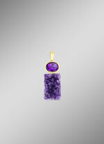 Hanger met echte amethist fascinatie 