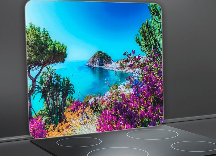 Praktisch glazen wandpaneel 