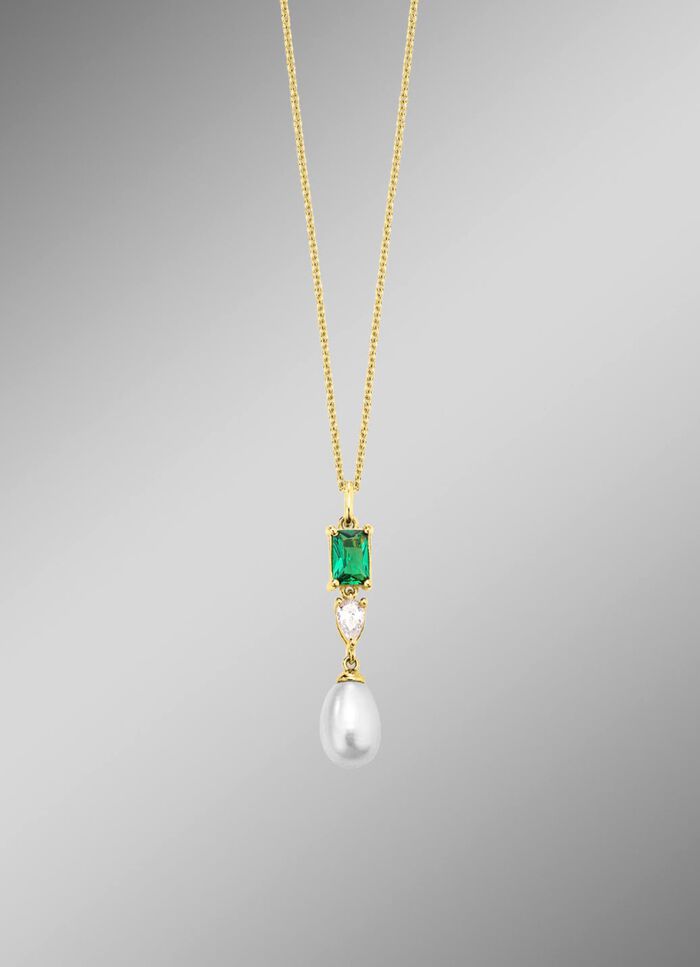 Delicate verfijning &ndash; hanger met parel- en kristalglans 
