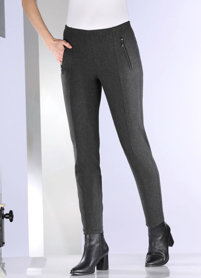 Broek met zakken met ritssluiting 