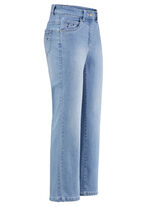 Jeans met trendy decoratieve klinknagels HELLBLAU