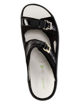 Ranger-muilezel met metalen sieraden met strass-steentjes ZWART