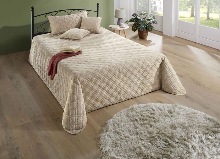 Bedspreien en kussenslopen in corduroy-look NATUR