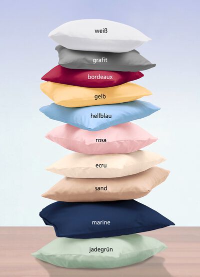 Hoogwaardige Mako satijnen kussenslopen met rits 