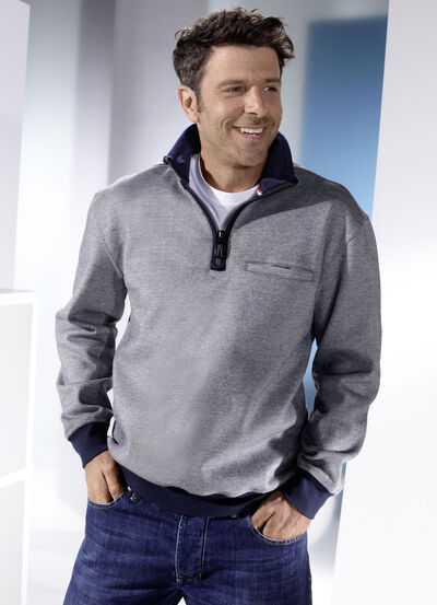 Sweatshirt met elastische manchetten 