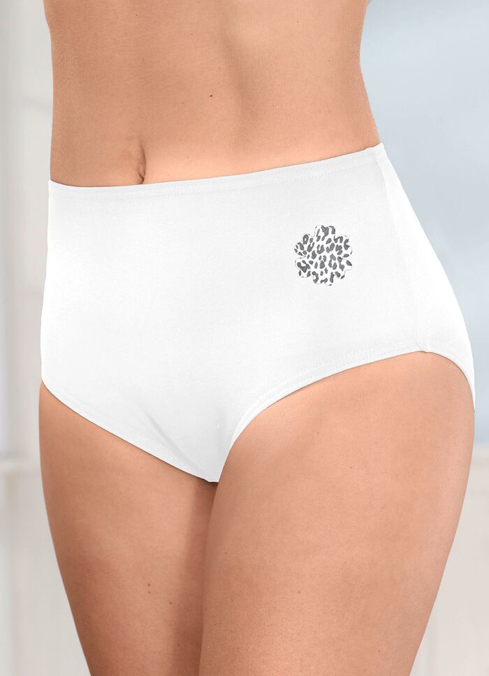 Set van zes slips met elastische tailleband 