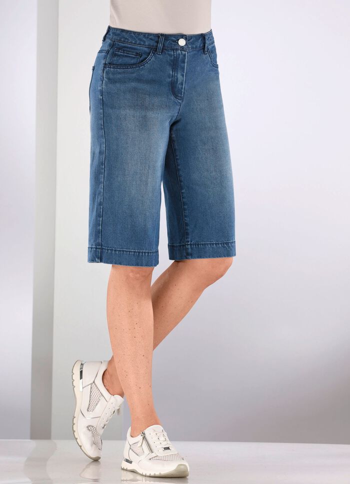 5-pocket denim Bermuda shorts 
