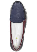 Waldläufer mocassinpantoffels van elegant, zacht hertennappaleer ZWART-MEERK