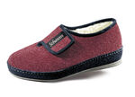 Ademende damespantoffels met klittenbandsluiting BORDEAUX