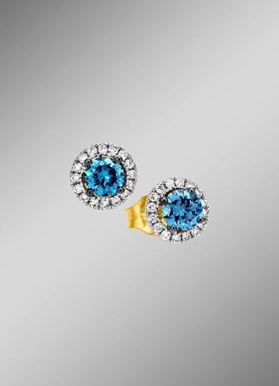 Oorbellen met briljanten 