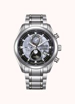 Radiogestuurd herenhorloge op zonne-energie met supertitanium bandkast 