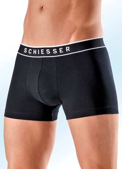 Schiesser drietalige boxershorts met elastische tailleband 
