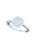 Erg luxueuze damesring met briljanten 