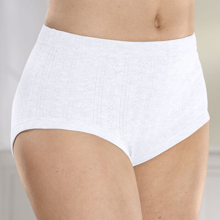 Set van vijf slips met jacquardmotief 