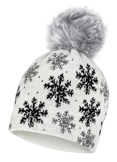 Trendy dameshoed met sneeuwvlokdesign 