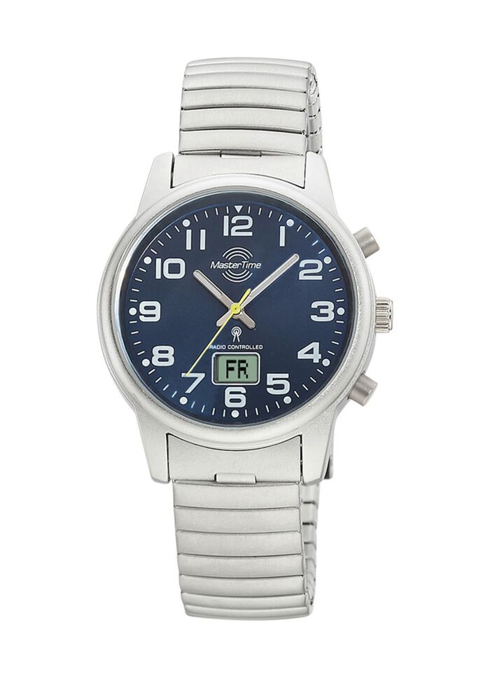 Master Time radiogestuurd dameshorloge met roestvrijstalen trekkoord 