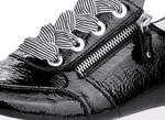 Remonte sneakers met effectieve vetersluiting ZWART