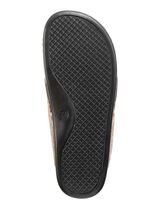 Laurina pantoffel gemaakt van vilt en bedrukt nepbont 