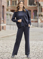 Broek met gestikte bies MARINE