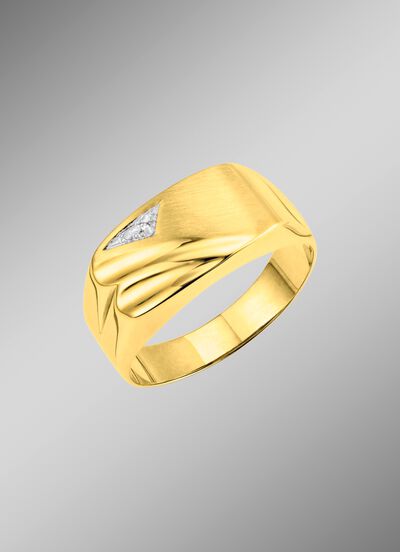 Herenring met diamant 