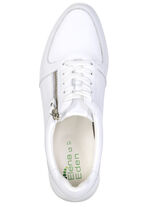 ELENA EDEN, comfortabele damessneakers, breedte G, met uitneembaar voetbed WIT