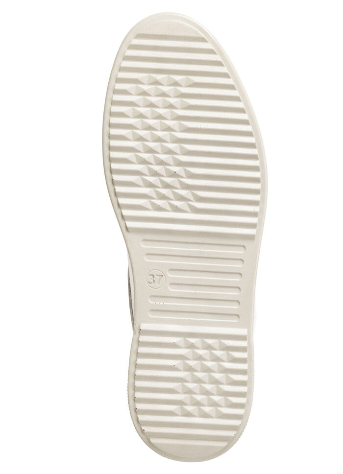 Gemini sneakers met decoratieve stiksels WIT