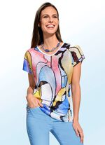 Prachtig shirt met overlappende schouders 