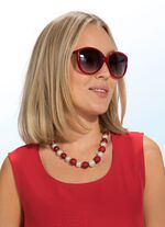 Rode en witte balletjesketting 