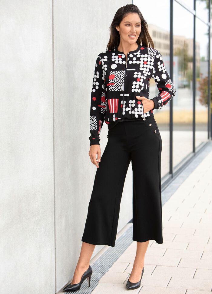 Culotte met decoratieve knopen 