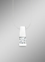 Elegante hanger in witgoud met diamant 