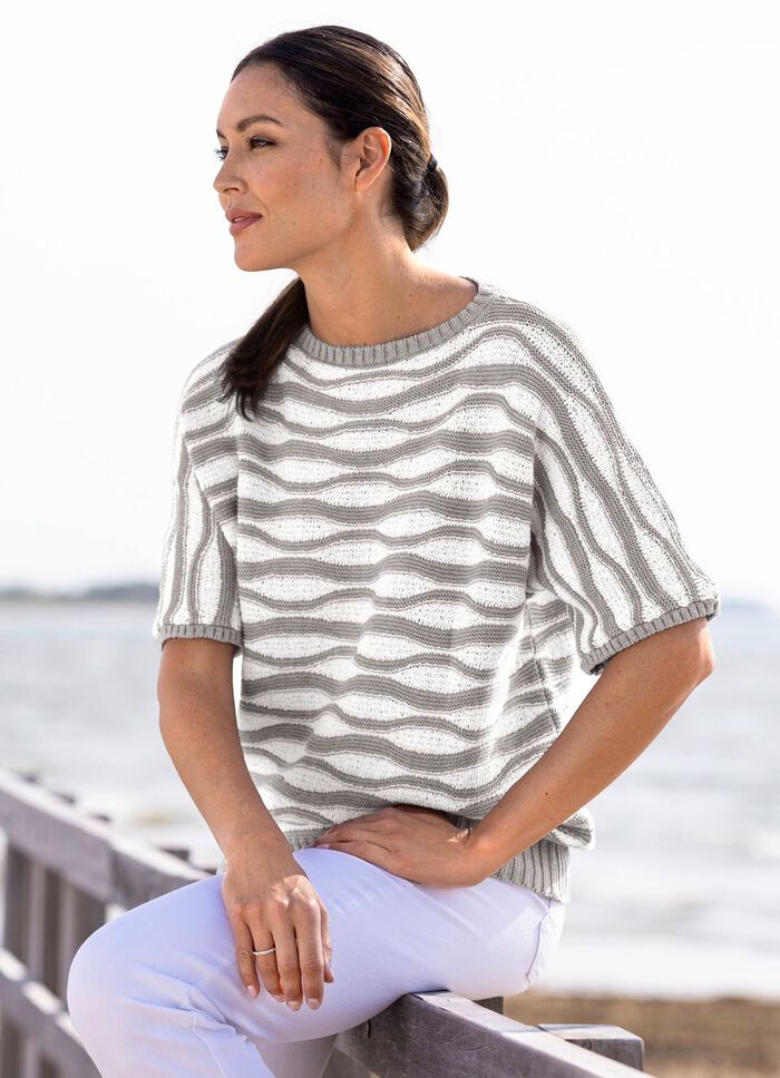 Trui van een garenmix 