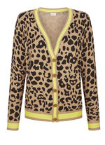 Vest met dierenbont-look 