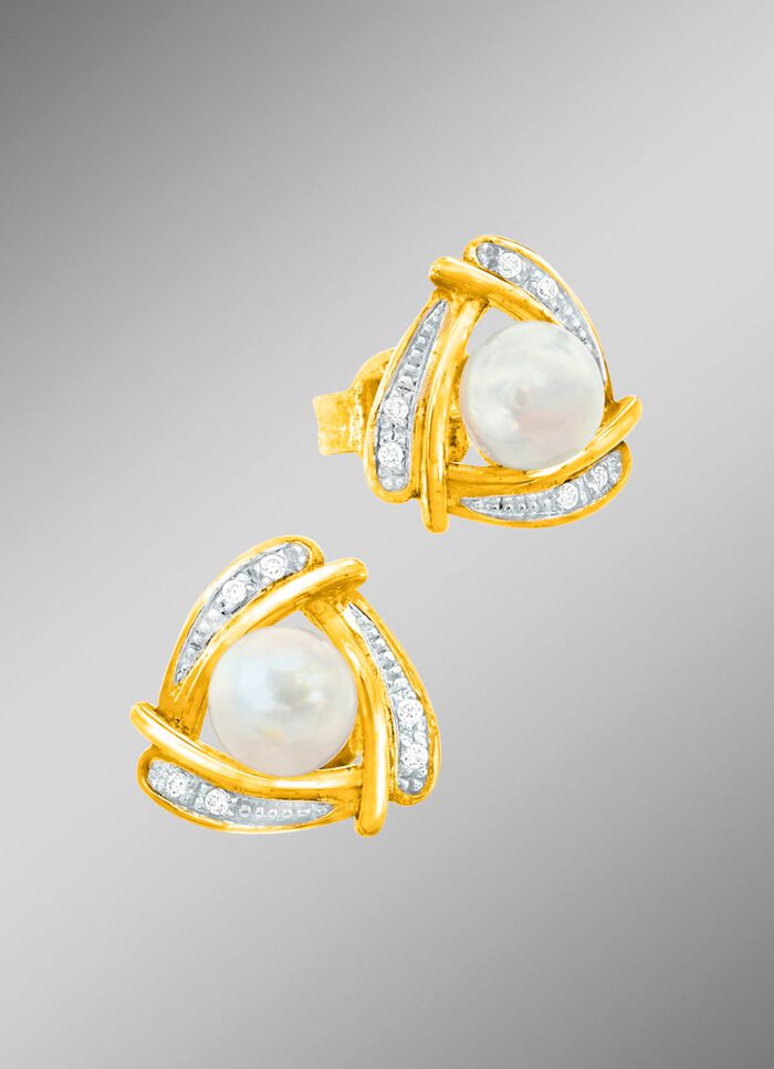 Originele oorbellen met zoetwaterparels 