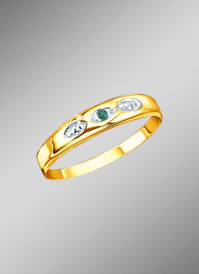 Damesring met smaragd 