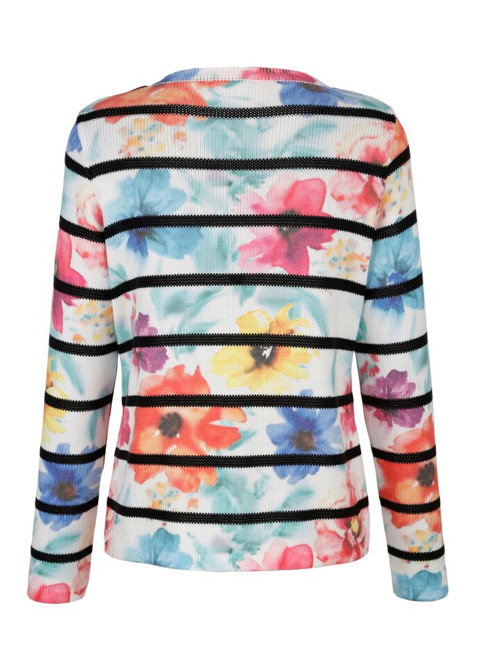 Trui met een elegante bloemenprint 