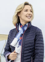 Sjaal met stippenmotief 