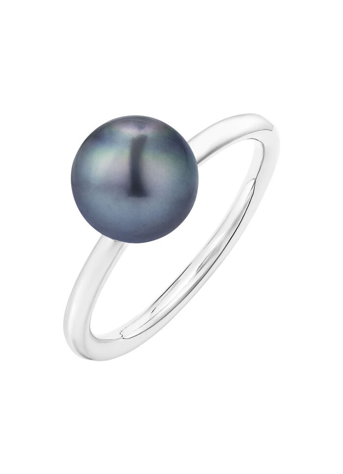Elegante damesring met Tahitiaanse kweekparel 