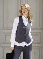 Vest met krijtstrepen 