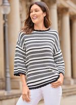 trui met strepenmotief 