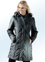 Korte jas met afneembare capuchon 