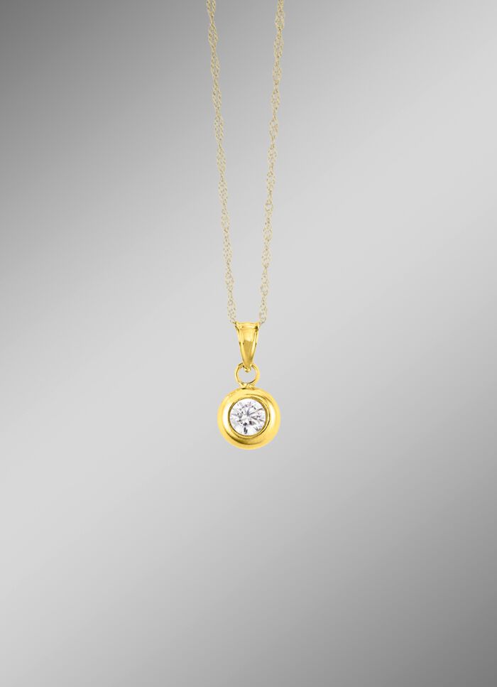 Charmante hanger met zirkonia 