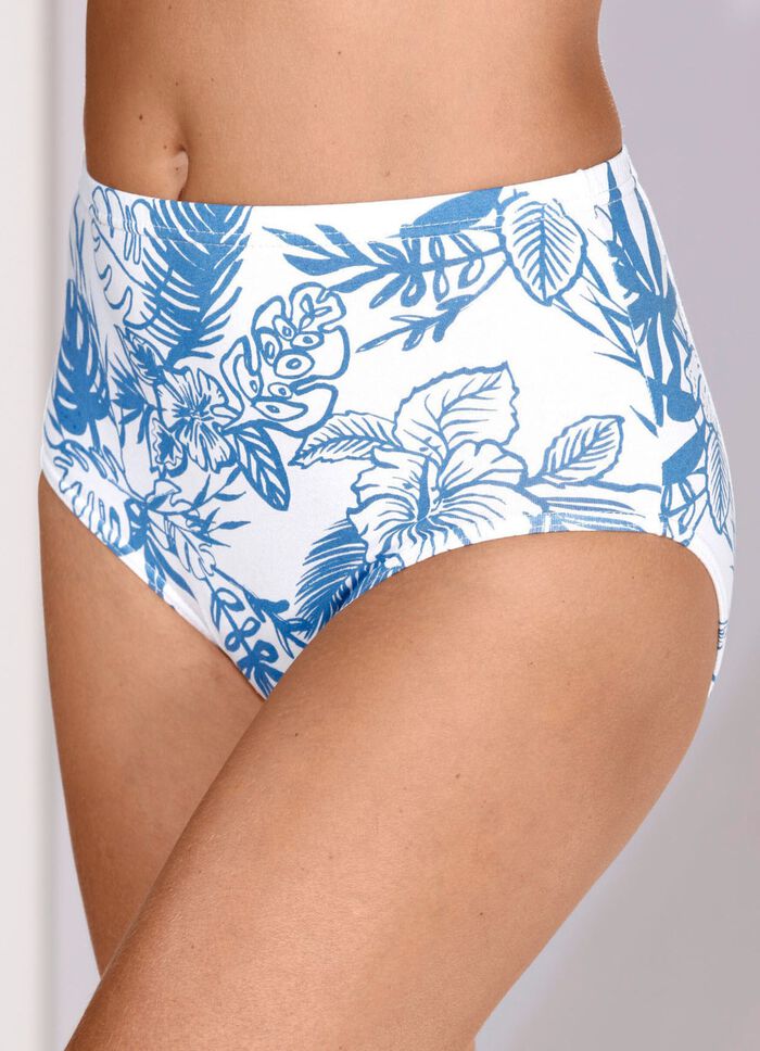 Pak van vier slips met bloemenprint 