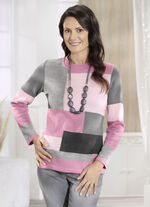 Trui met intarsia 