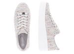 Remonte sneakers gemaakt van effectief gestructureerd textielmateriaal WEISS-MULTICOLOR